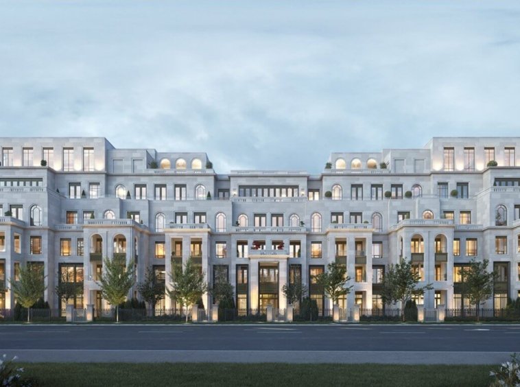 2 Post Road condos main build with main road