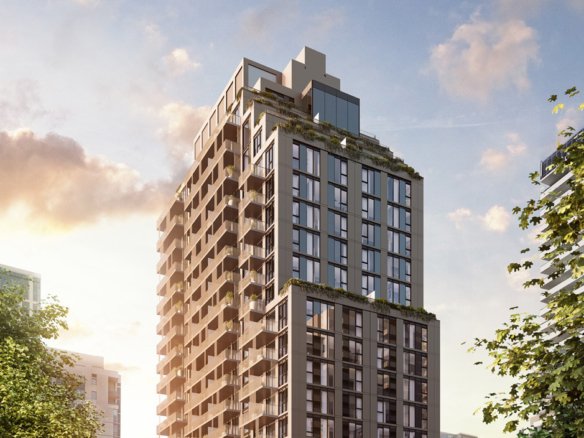 AKRA Condos Exterior View of Upper Levels