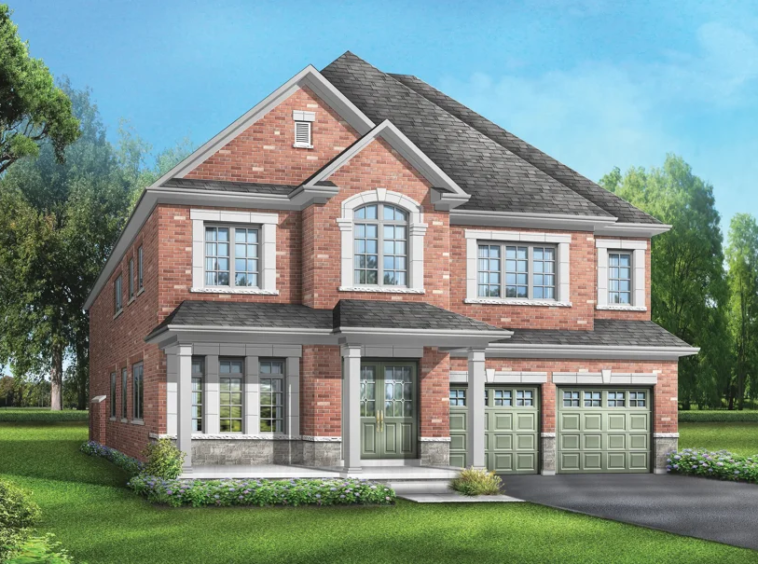 Bayview Trail detached home exterior in Aurora by Treasure Hill