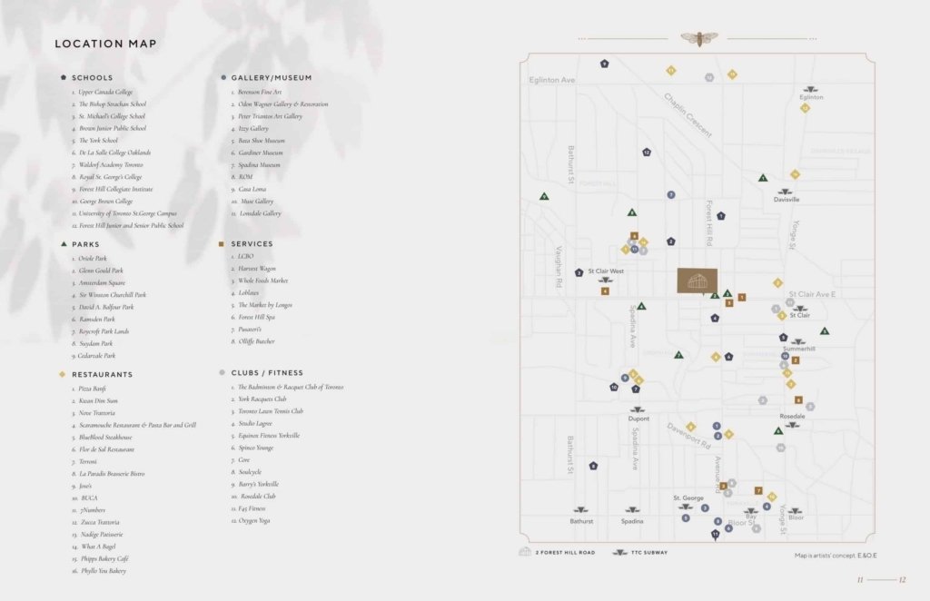 Forest Hill Private Residences Map