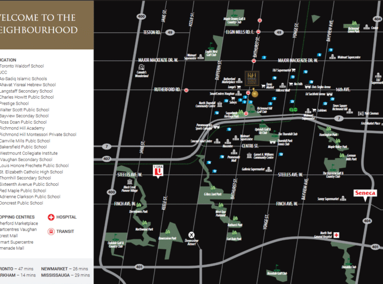 town manors map