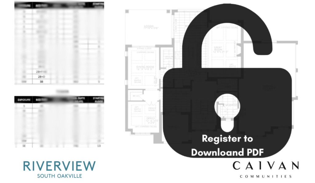 Floor Plans & Price List riverview